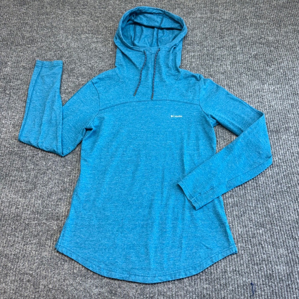 Hiking Lightweight Hoodie Women's XS Pullover Columbia Blue Omni-Wick Activewear